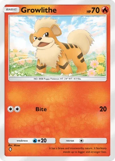 Growlithe — Common, Genetic Apex #039