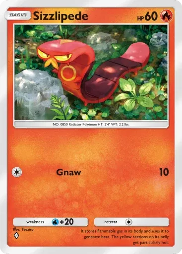 Sizzlipede — Common, Genetic Apex #051