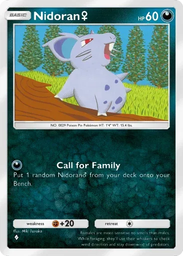 Nidoran♀ — Common, Genetic Apex #166