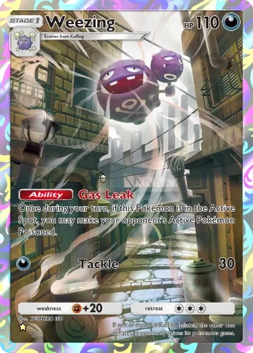 Weezing — Art Rare, Genetic Apex #243