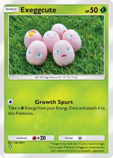 Exeggcute — Common, Mythical Island #001
