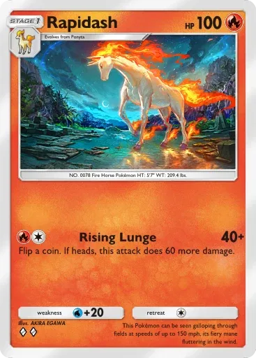 Rapidash — Uncommon, Mythical Island #011