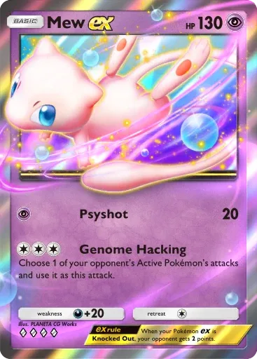 Mew ex — Double Rare, Mythical Island #032