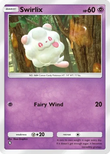 Swirlix — Common, Mythical Island #039