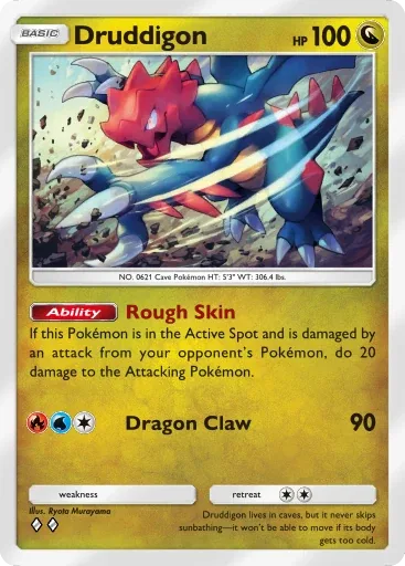 Druddigon — Uncommon, Mythical Island #056
