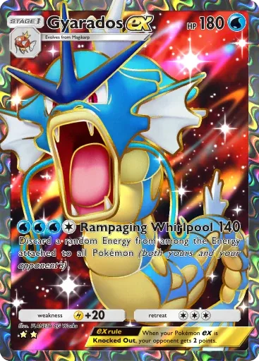 Gyarados ex — Super Rare, Mythical Island #076