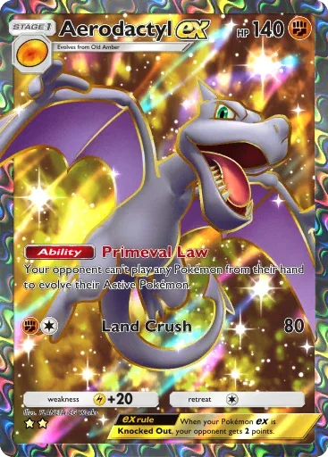 Aerodactyl ex — Super Rare, Mythical Island #078