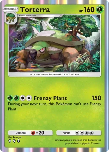 Torterra — Rare, Space-Time Smackdown #012