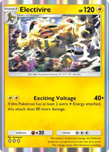 Electivire — Rare, Space-Time Smackdown #057