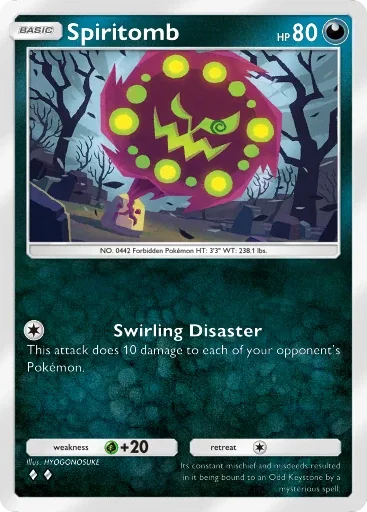 Spiritomb — Uncommon, Space-Time Smackdown #104
