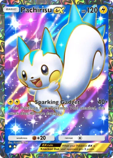 Pachirisu ex — Super Rare, Space-Time Smackdown #183