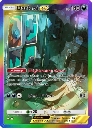Darkrai ex — Special Art Rare, Space-Time Smackdown #202