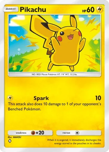 Pikachu — Common, Triumphant Light #025