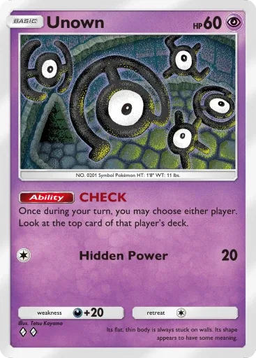 Unown — Uncommon, Triumphant Light #034