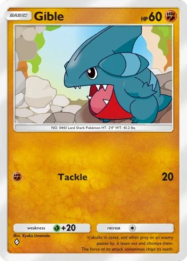 Gible — Common, Triumphant Light #045