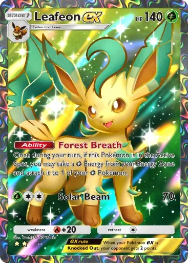 Leafeon ex — Super Rare, Triumphant Light #082