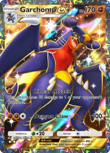 Garchomp ex — Super Rare, Triumphant Light #084