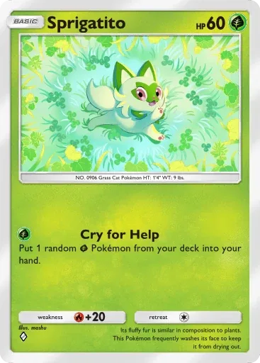 Sprigatito — Common, Shining Revelry #005