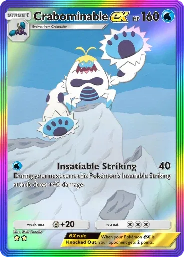 Crabominable ex — Special Art Rare, Celestial Guardians #201