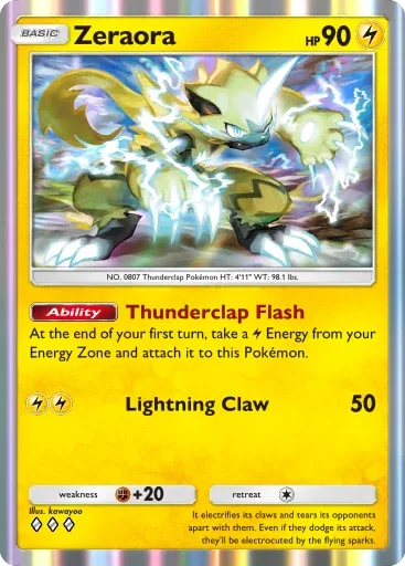 Zeraora — Rare, Extradimensional Crisis #021