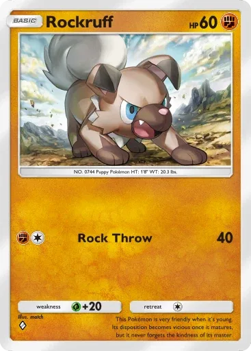 Rockruff — Common, Extradimensional Crisis #032