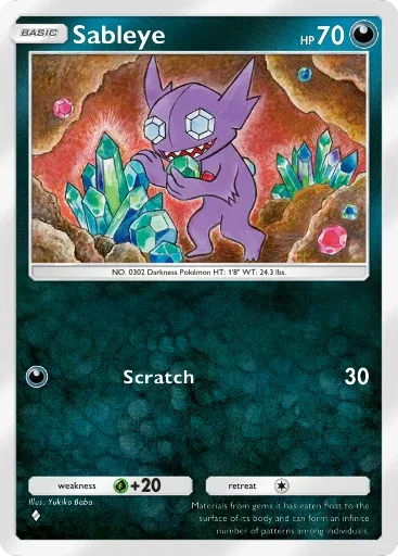 Sableye — Common, Eevee Grove #044