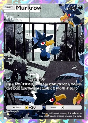 Murkrow — Art Rare, Wisdom of Sea and Sky #178