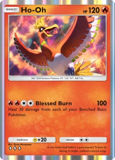 Ho-Oh — Rare, Mega Rising #032