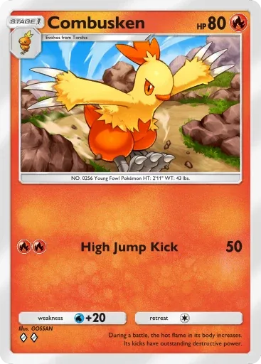Combusken — Uncommon, Mega Rising #034