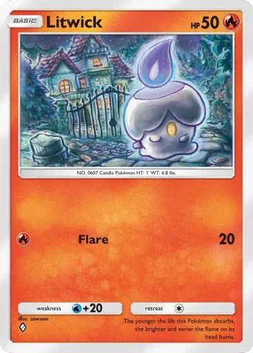 Litwick — Common, Mega Rising #041