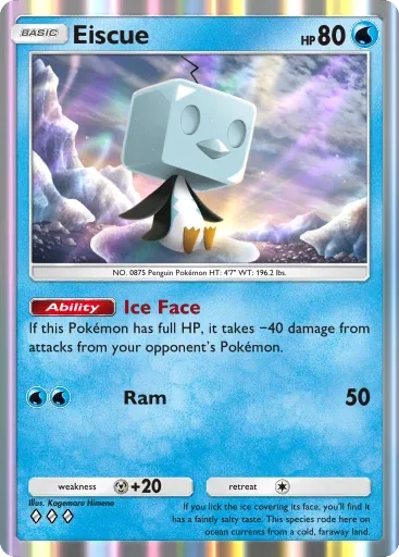Eiscue — Rare, Mega Rising #080
