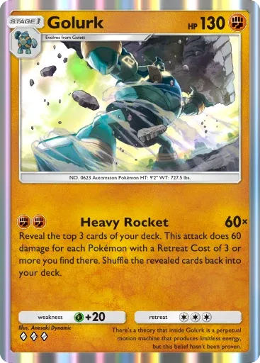 Golurk — Rare, Mega Rising #136