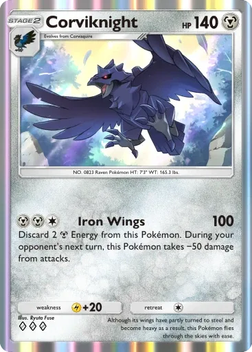 Corviknight — Rare, Mega Rising #175