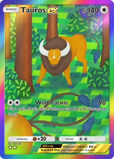 Tauros ex — Special Art Rare, Mega Rising #283