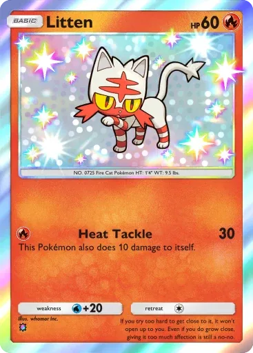 Litten — Shiny, Mega Rising #293