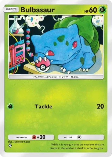 Bulbasaur — Common, Crimson Blaze #001