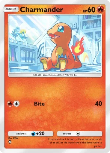 Charmander — Common, Crimson Blaze #011