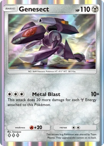 Genesect — Rare, Crimson Blaze #054
