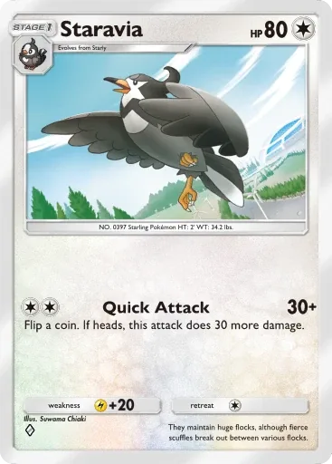 Staravia — Common, Crimson Blaze #060