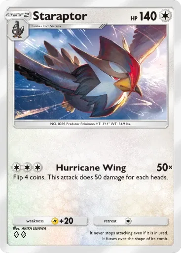 Staraptor — Uncommon, Crimson Blaze #061