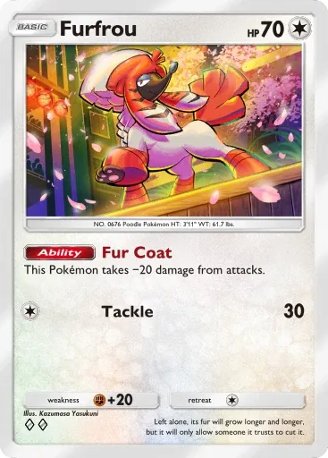 Furfrou — Uncommon, Crimson Blaze #065