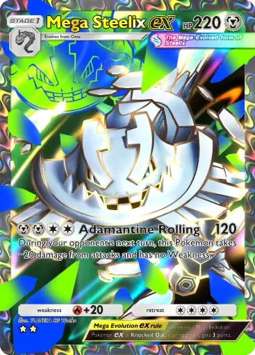 Mega Steelix ex — Super Rare, Crimson Blaze #080