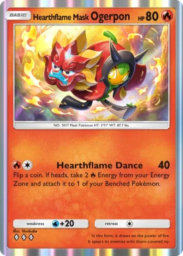 Hearthflame Mask Ogerpon — Rare, Fantastical Parade #027