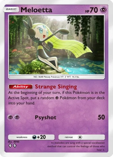 Meloetta — Uncommon, Fantastical Parade #070