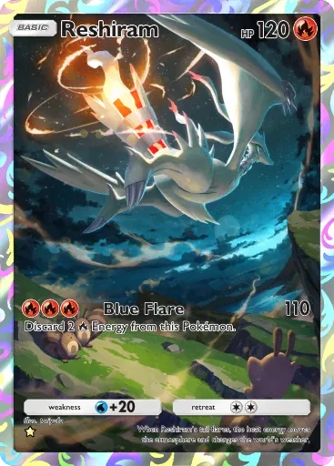 Reshiram — Art Rare, Fantastical Parade #160