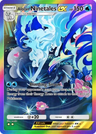 Alolan Ninetales ex — Special Art Rare, Fantastical Parade #196