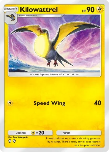 Kilowattrel — Uncommon, Paldean Wonders #044