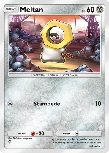 Meltan — Common, Pulsing Aura #122