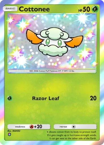 Cottonee — Shiny, Pulsing Aura #205