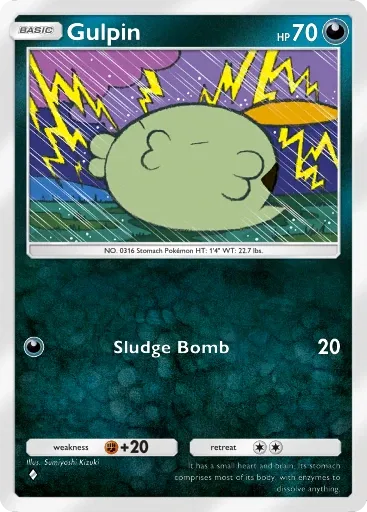 Gulpin — Common, Ruler of the Skies #098